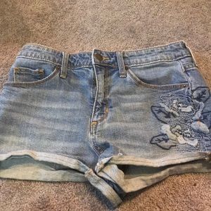 Denim shorts